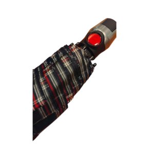 Knirps T200 medium duomatic check navy